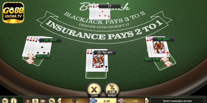 quy tac choi bai va cac bien the khac trong blackjack go88 Quy tắc chơi bài và các biến thể khác trong Blackjack GO88